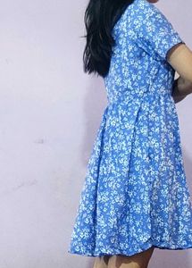 Floral Blue Dress