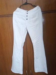 White Flared Jeans
