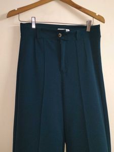 Green Wide Leg Trousers