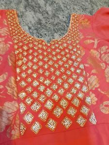 Elegant Pink Embroidered Kurta Set