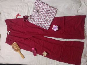 Printed kurte and Bottom Set handmade🎀