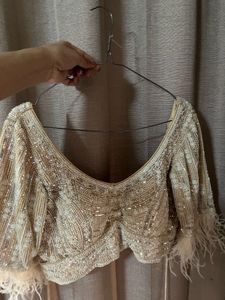 Falguni Shane Peacock Full Hand Beaded Work Blouse