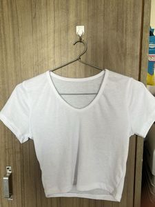 White Crop Top