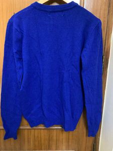 Unisex Royal Blue Pullover Sweater