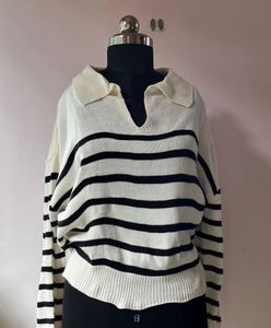Striped Knit Sweater