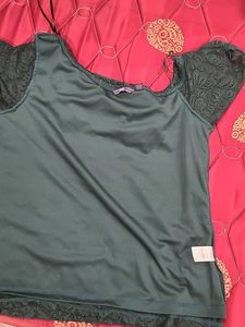 Green Lace Top