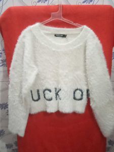 Nasty Gal Fuzz Crop Top