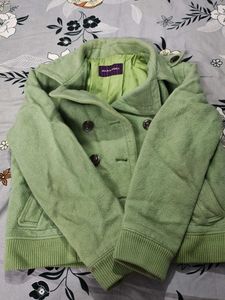 MAX&amp;Co. Wool Blend Pea Coat - Sage Green