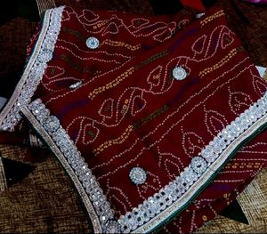 Heavy Bandhani Rajasthani Saree