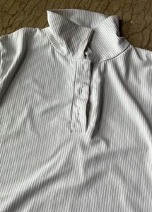 White Polo Top