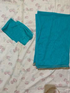 Blue Silver Anarkali Gown