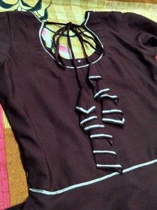 Elegant Burgundy Abaya Set