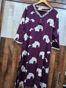 Elephant Print Kurti
