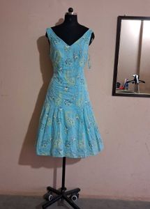 Vintage Floral Cotton Dress