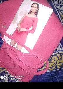 Pink One-Shoulder Dress