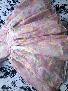 Organza Puff Sleeve Mini Dress