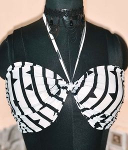 Size L/XL 🎁Buy 2 Get 1 Free 🎁 Striped Bikini Top
