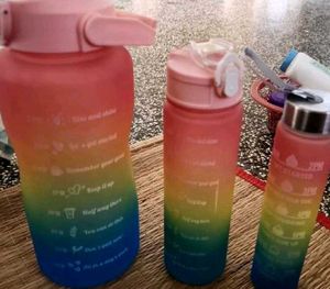 3 In 1 Motivational Bottle - Pack Of 03
