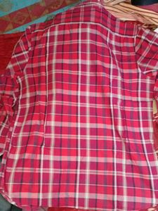 Lee Red Plaid Casual Shirt