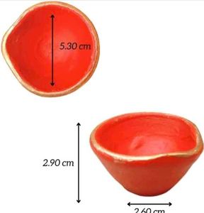 21 Decorative Clay Diyas