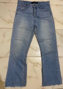 Light Wash Flared Jeans