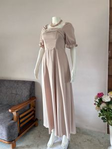 Rosy Faint Pink High Quality Satin Gown