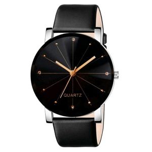 Elegant Black Quartz Watch