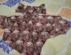 Vintage Batik Print Dress