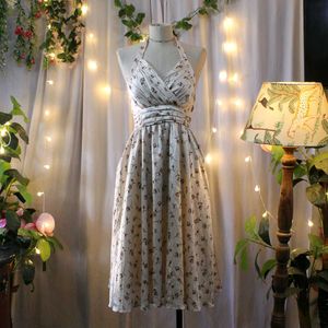 Floral Halter Midi Dress