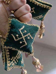 Personalized Bridal Kamarbandh – With Groom&#39;s Name