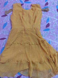 Frok Style Kurta With Gharara Set