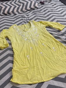 Yellow Ombre Kurta Set