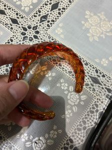 Amber Bangle Bracelet