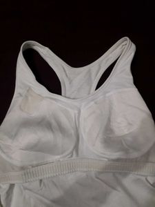 Nike Built In Bra White Tank Top