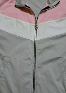 Color Block Zip-Up Jacket