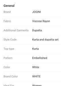 White Embroidered Kurti