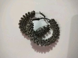 Statement Silver Hoop Earrings
