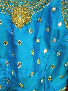 Multicolour Heavy Work Crop Top