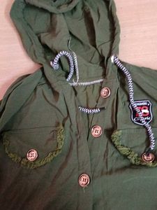 Stylish Green Button-Down Top