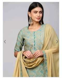 Straight Kurti Trouser And Dupatta Set