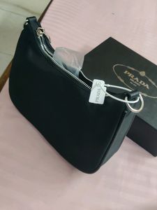 PRADA INSPIRED BLACK POCHETTE WITH  POUCH