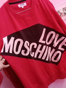 MOSCHINO Made In Italy Red Sweatshirt
