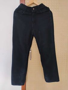 Black Straight Leg Jeans