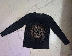 Versace Black Long Sleeve Top