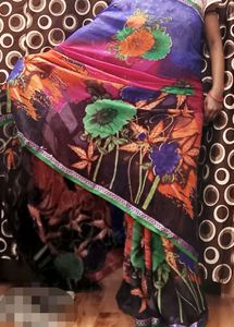 Printed Crepe Saree