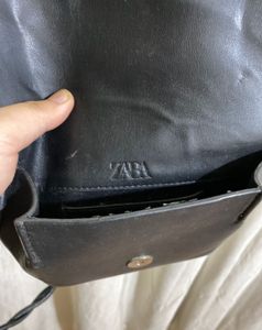 Zara Half Moon Black Bag