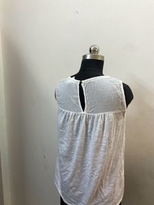 White Sleeveless Top