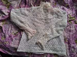 Korean Made Turtle Neck Mesh Top
