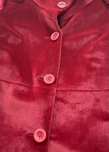 Premium Red Velvet Coat