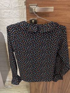 Polka Dot Long Sleeve Top